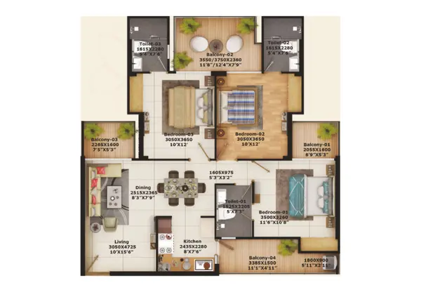 Brook And Rivulet Floor Plan